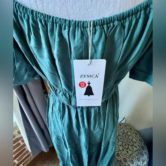 ZESICA Women's Sexy Boho-Beach Party Midi Dress-Size Medium - Picture 6 of 10